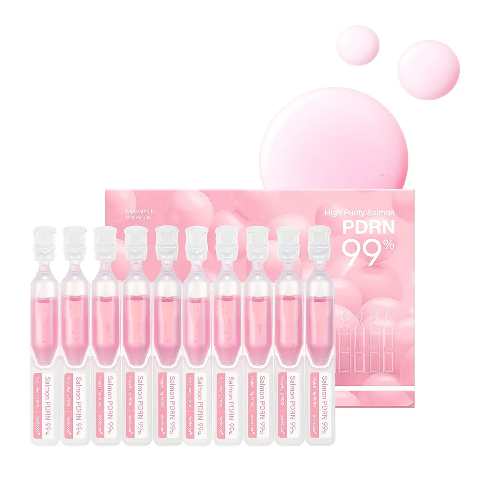 ست آمپول فشرده PDRN99% مدی کیوب  | پک 10 عددی | Medicube PDRN Pink Ampoule
