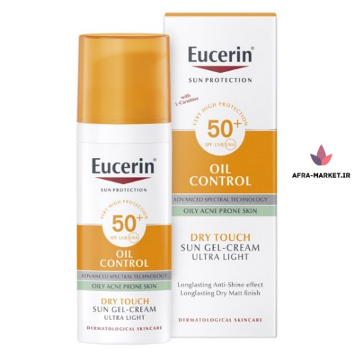 ژل ضد آفتاب و ضد جوش اوسرین EUCERIN مدل OIL CONTROL دارای SPF50 حجم 50 میل | مناسب پوست چرب