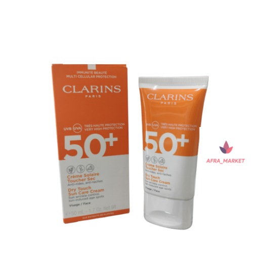 کرم ضد آفتاب کلارنس مدل Dry Touch Facial Sun Care UVA/UVB SPF50+